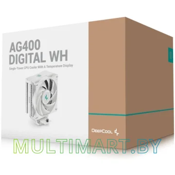 Кулер Deepcool AG400 Digital WH (R-AG400-WHNDMN-G-1) картинка 10